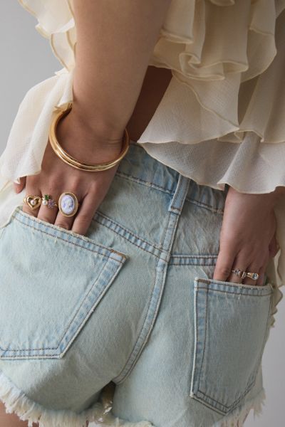 Embellished Cameo Ring Set