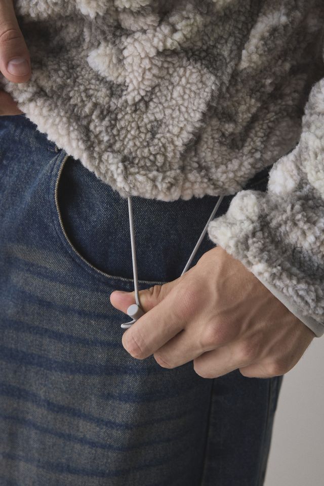 BDG Printed Fleece Quarter Zip Sweatshirt #3