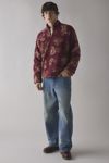 BDG Printed Fleece Quarter Zip Sweatshirt