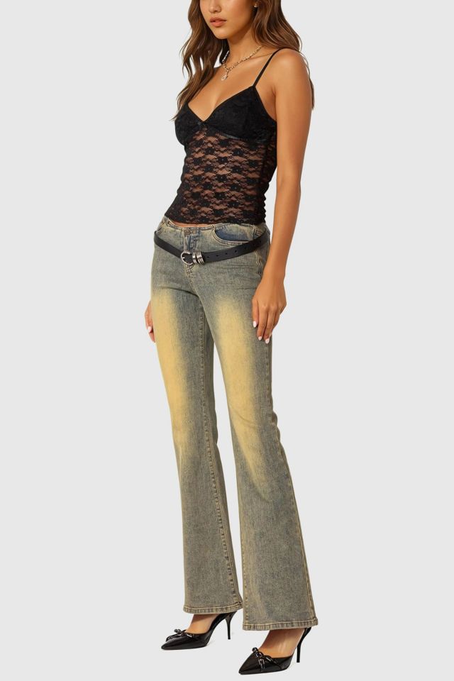 Edikted Eira Sheer Lace Tank Top #1