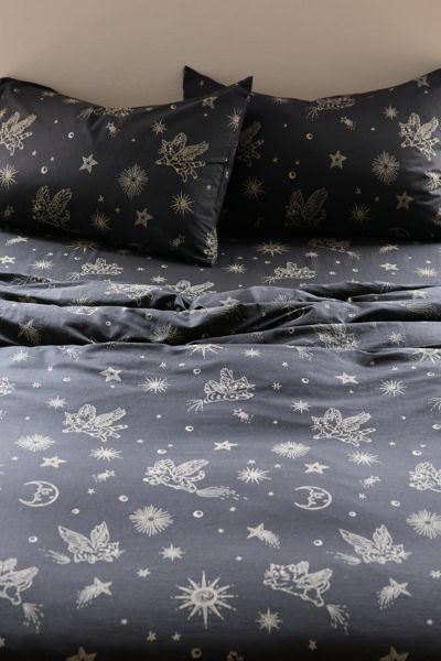 Cosmic Kitties Patterned Duvet Cover Set