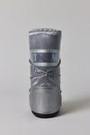 Moon Boot Women's Icon Glance Silver Satin Boot