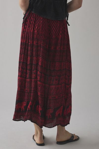 ReMADE By UO Overdyed Gauze Maxi Skirt
