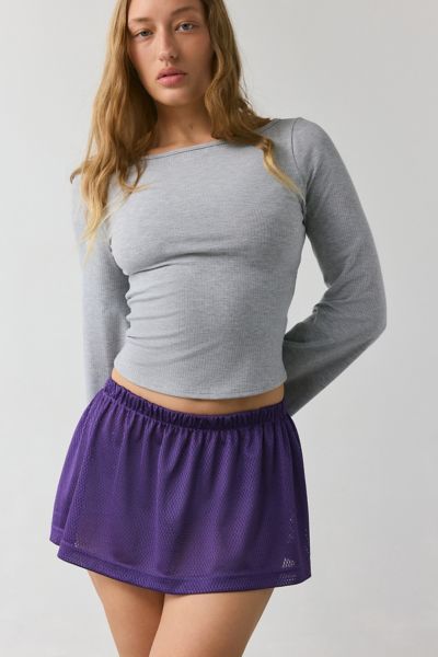 Urban Renewal Remade Jersey Ruffle Mini Skirt | Urban Outfitters