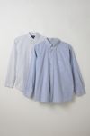 Vintage By UO Branded Printed Button-Down Shirt