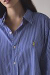 Vintage By UO Branded Printed Button-Down Shirt
