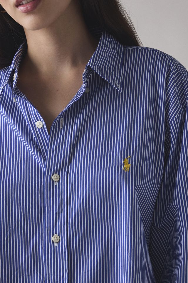 Vintage By UO Branded Printed Button-Down Shirt #4