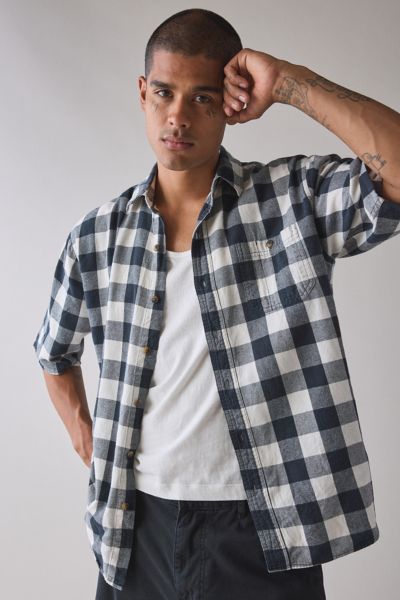 【KOOLOSET】Patchwork Half Shirt Urban Renewal Remnants Upcycled Spliced Patchwork Shirt