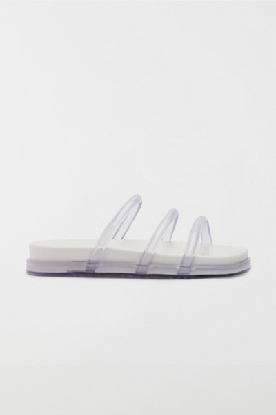 SCHUTZ POLLY SPORTY FLAT SANDAL IN WHITE, WOMEN'S AT URBAN OUTFITTERS
