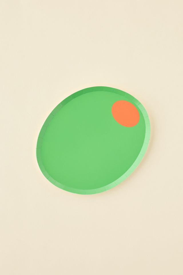 Olive Dessert Paper Plate Set #2