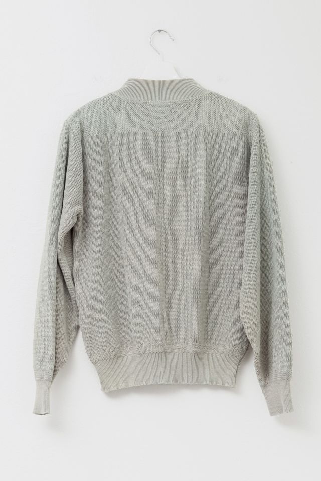 Vintage 1990s Lands' End Henley Quarter Button Sweater #2