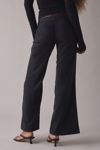 UO Feeling It Twill Low-Rise Wide Leg Trouser