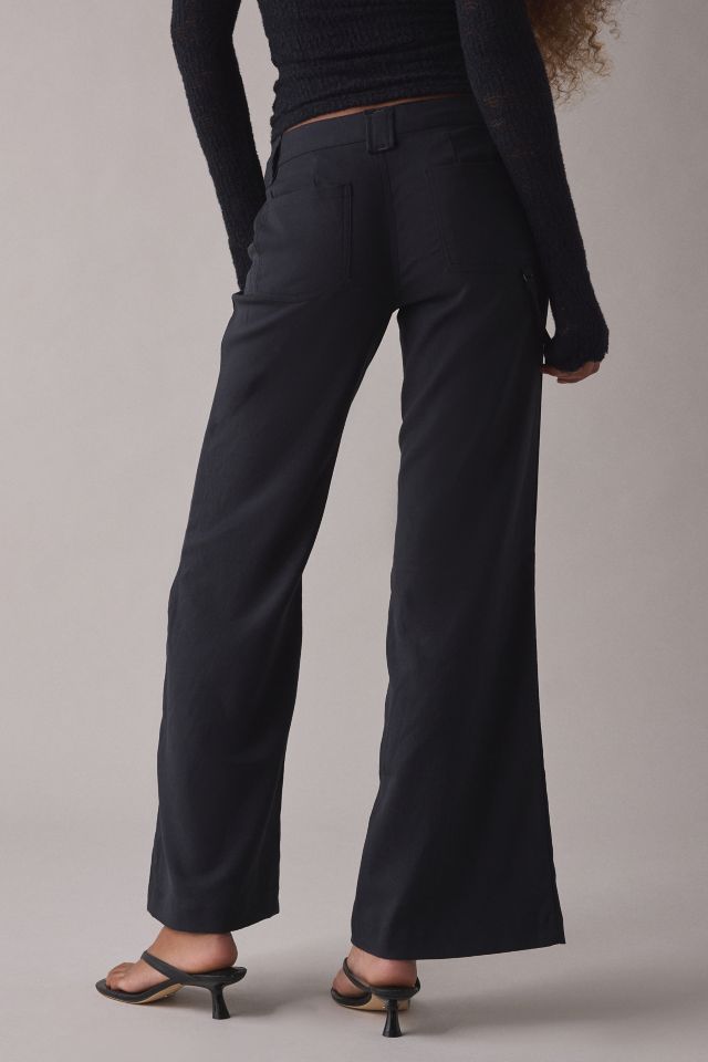 UO Feeling It Twill Low-Rise Wide Leg Trouser #2