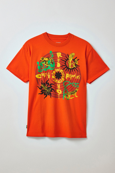 Parks Project X Red Hot Chili Peppers Lizard Graphic Tee In Orange, Men's At Urban Outfitters