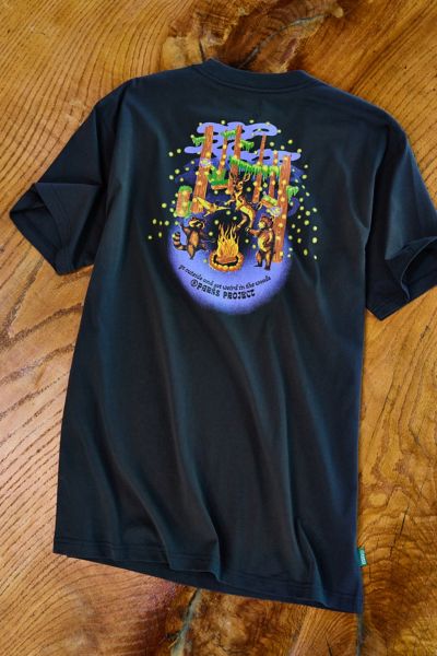 Parks Project Weird In The Woods Graphic Tee In Black, Men's At Urban Outfitters In Black