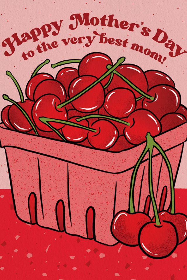 Boss Dotty Cherry Mom Mother's Day Card #1