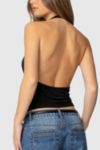 Edikted Rhia Cowl Neck Halter Top