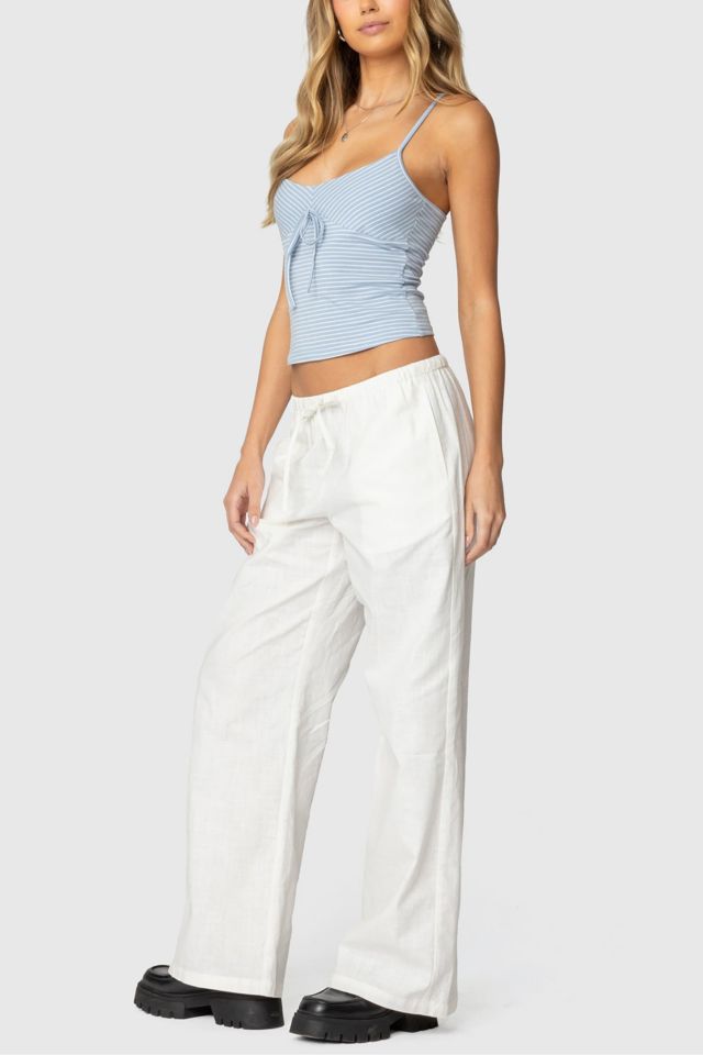 Edikted Tova Striped Scoop Tank Top #1