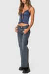 Edikted Backless Polka Dot Flyaway Tank Top