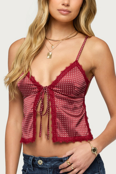 希少✨ Y's ワイズ DOT PRINT DRAPED TANK TOP M Edikted Backless Polka Dot Flyaway Tank Top | Urban Outfitters