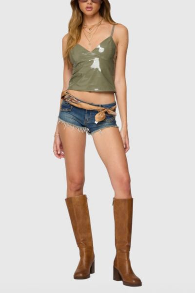 Edikted Carmie Vinyl Tank Top