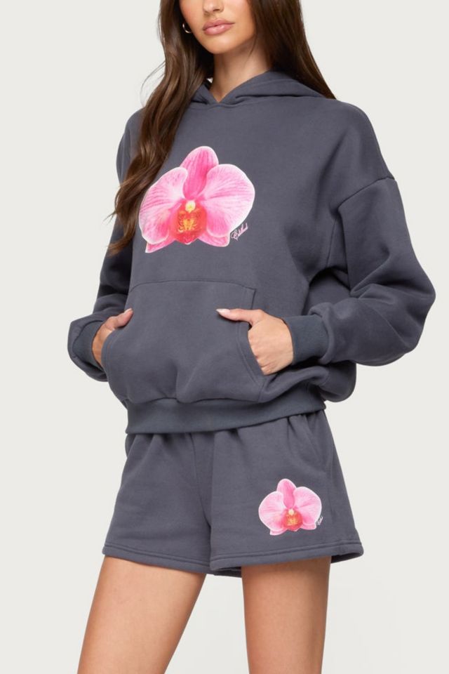 Edikted Orchid Babe Sweat Shorts #1