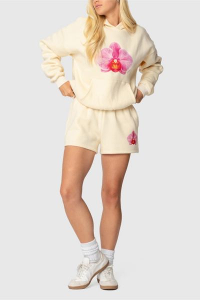 Shop Edikted Orchid Babe Sweat Shorts In Yellow, Women's At Urban Outfitters