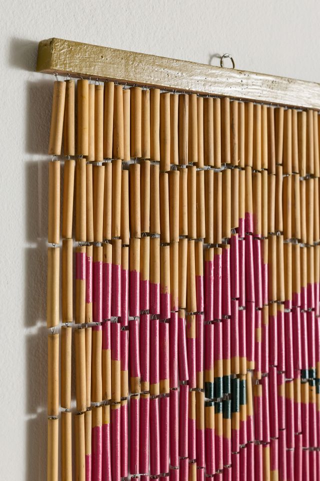 Allegra Floral Bamboo Beaded Curtain #3