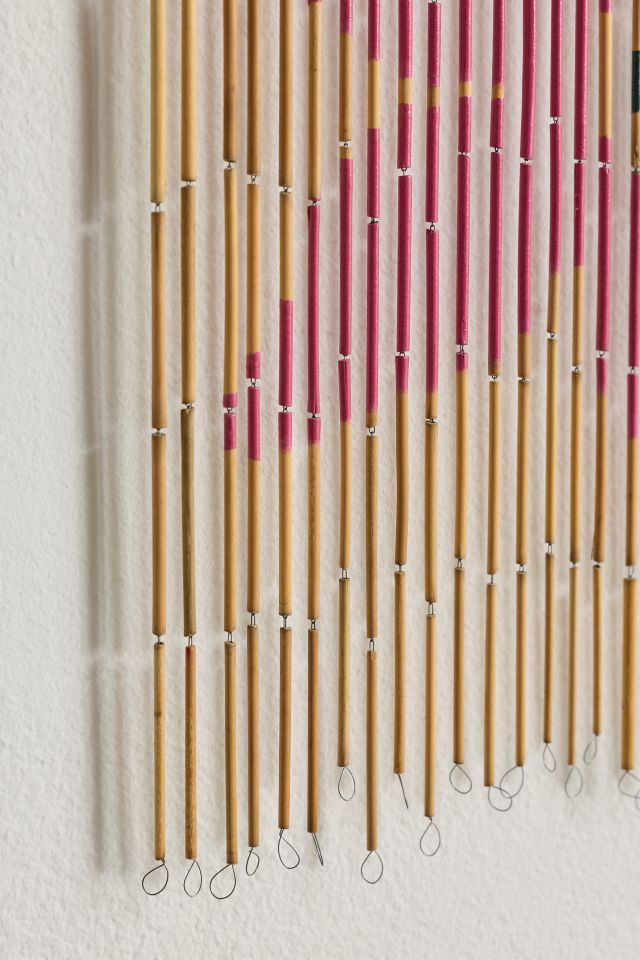 Allegra Floral Bamboo Beaded Curtain #4