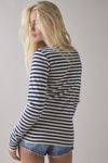 Vintage By UO Striped Long Sleeve Tee