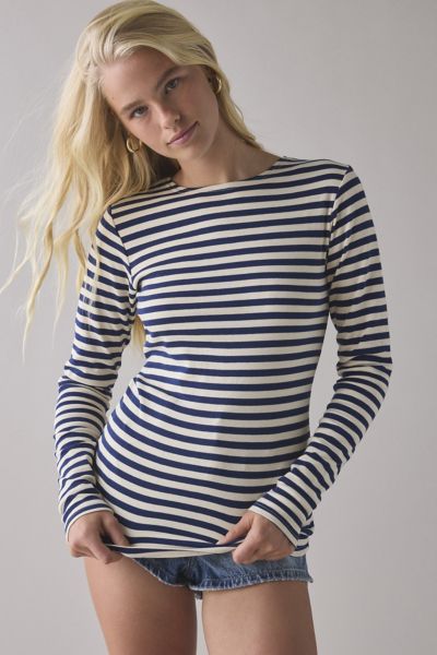 BDG Willow Nautical Stripe Long Sleeve Tee