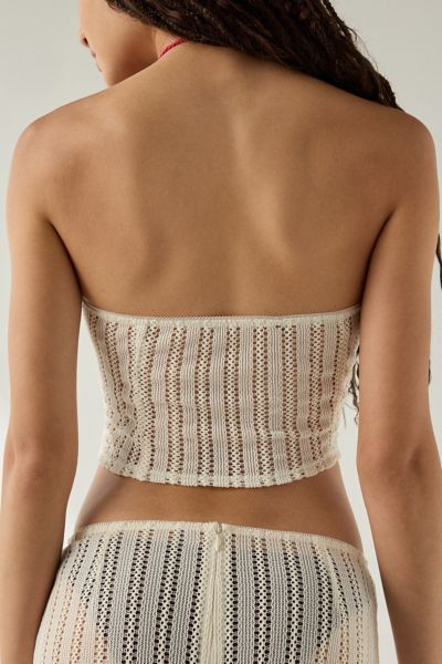 UO Under The Sun Semi-Sheer Knit Tube Top + Maxi Skirt Set