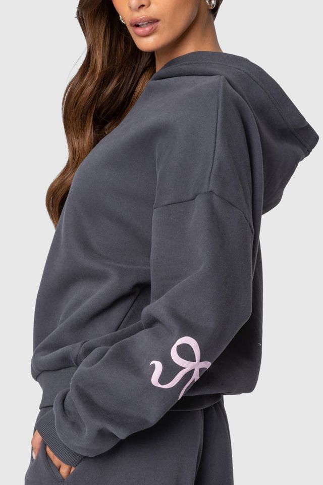 Edikted Bonney Bow Detail Hoodie Sweatshirt #2