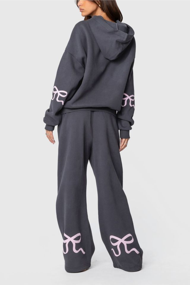 Edikted Bonney Bow Detail Hoodie Sweatshirt #4