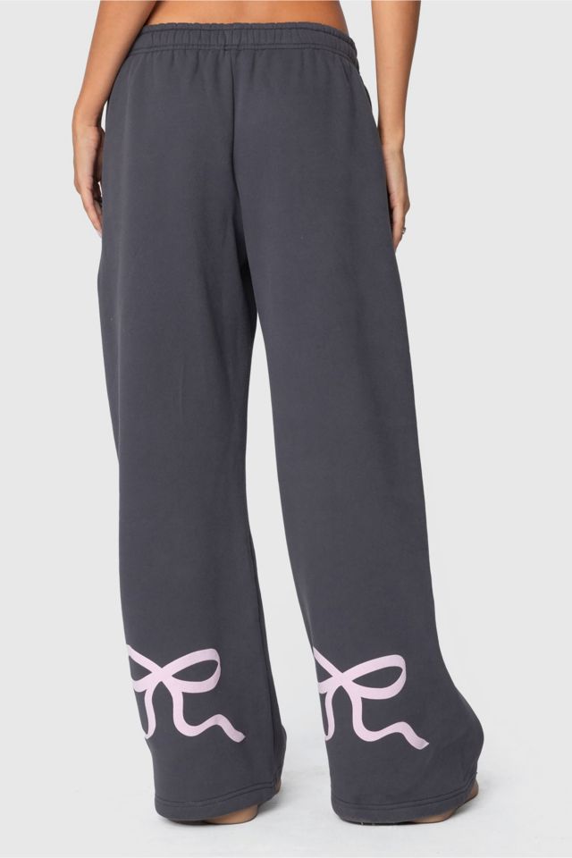 Edikted Bonney Bow Detail Sweatpants #1