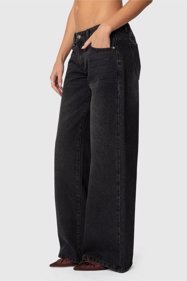 Edikted Vyxen Vintage Washed Low Rise Jean #4