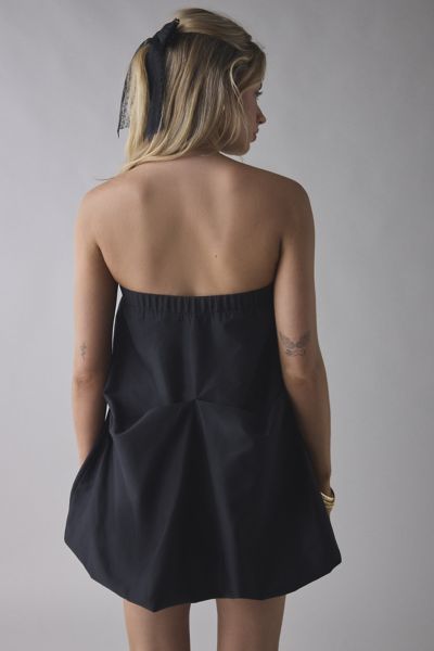 UO Wanderlust Strapless Gathered Bubble Mini Dress