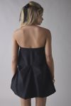 UO Wanderlust Strapless Gathered Bubble Mini Dress