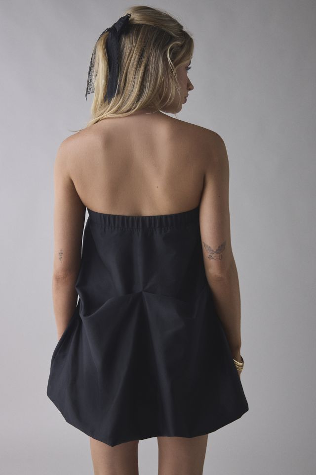 UO Wanderlust Strapless Gathered Bubble Mini Dress #3