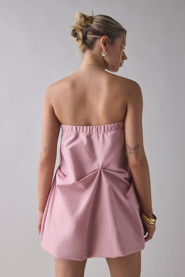UO Wanderlust Strapless Gathered Bubble Mini Dress #2