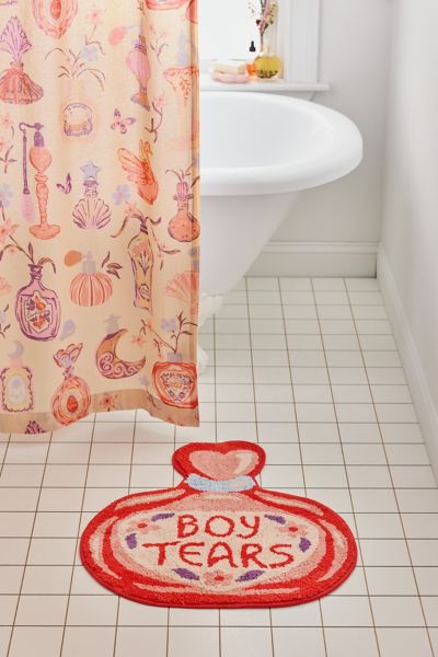 Urban Outfitters Boy Tears Potion Shaped Tufted Bath Mat In Pink At  In Multi