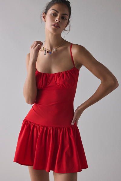 UO Lush Life Voluminous Mini Dress | Urban Outfitters