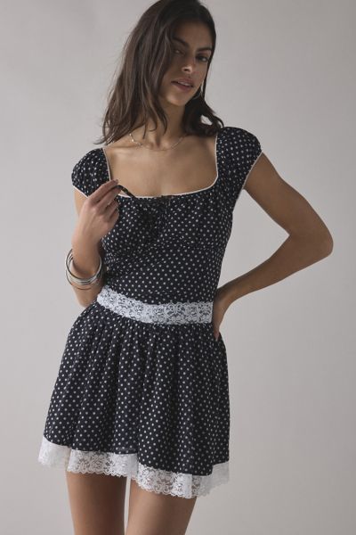 UO Lottie Dottie Mini Dress Product Page