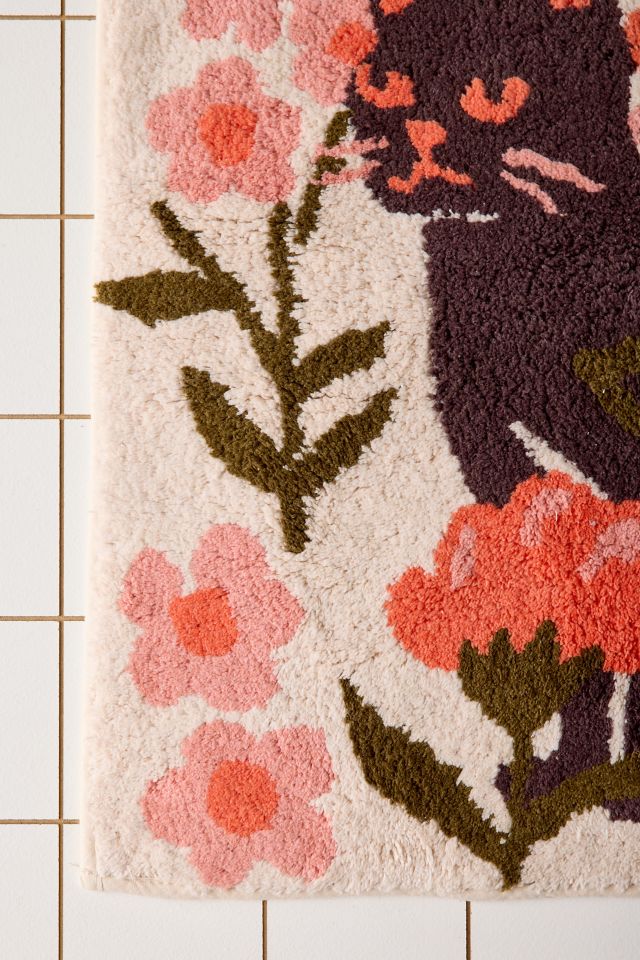 Wren Kitty Plush Tufted Bath Mat #3