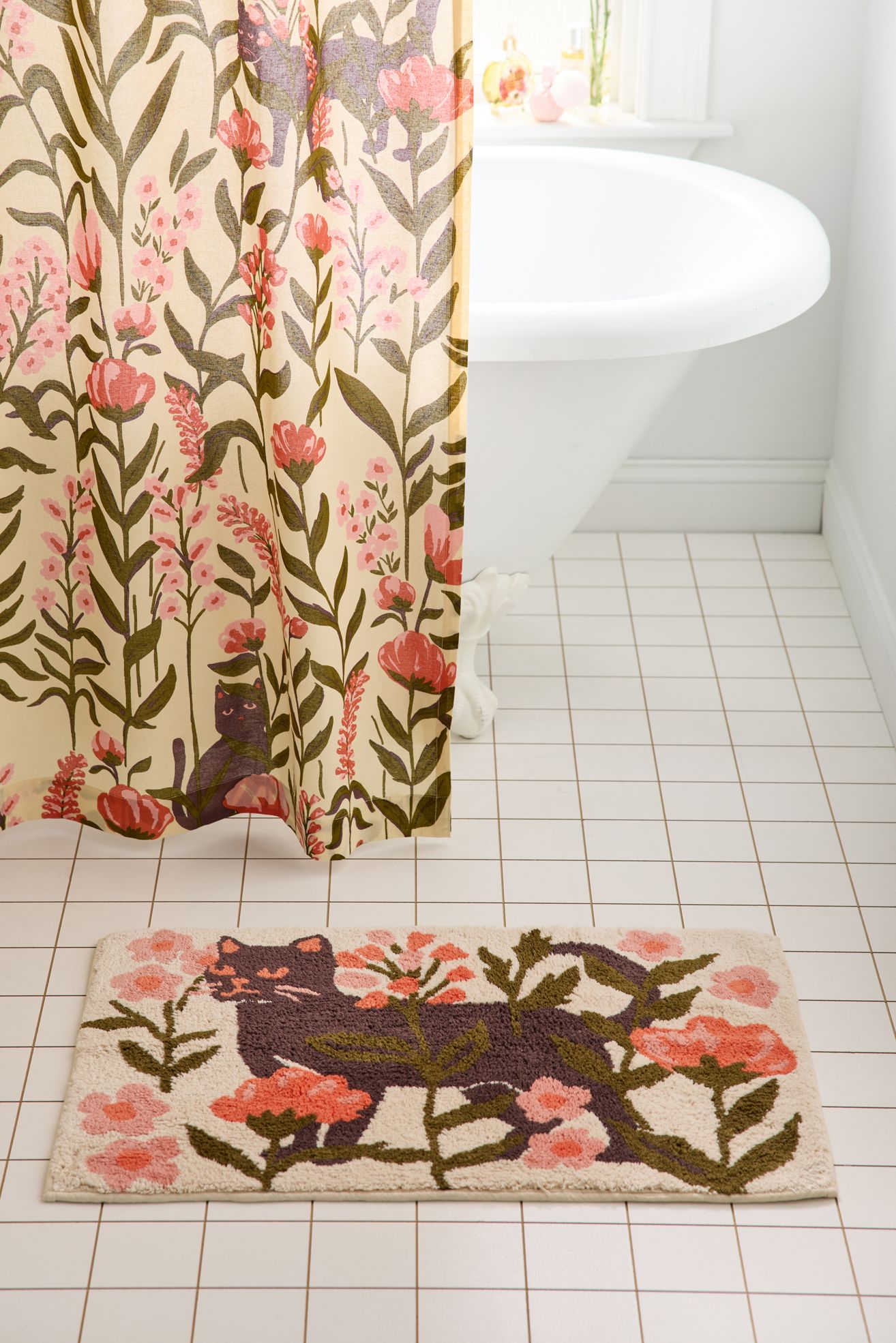 Wren Kitty Plush Tufted Bath Mat - Multi, ONE SIZE