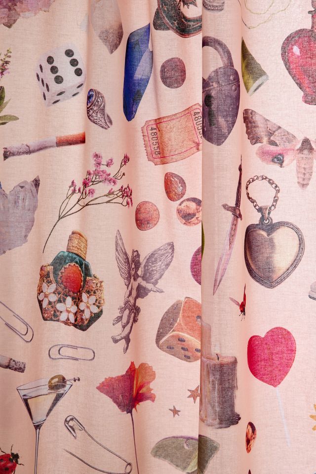 Charmed Icon Collage Patterned Shower Curtain #1