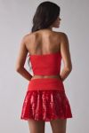 UO Good Game Chaser Tube Top + Sequin Skirt 2-Piece Set