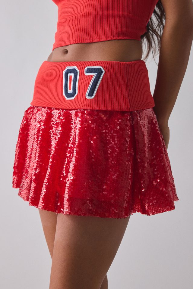 UO Good Game Chaser Tube Top + Sequin Skirt 2-Piece Set #2