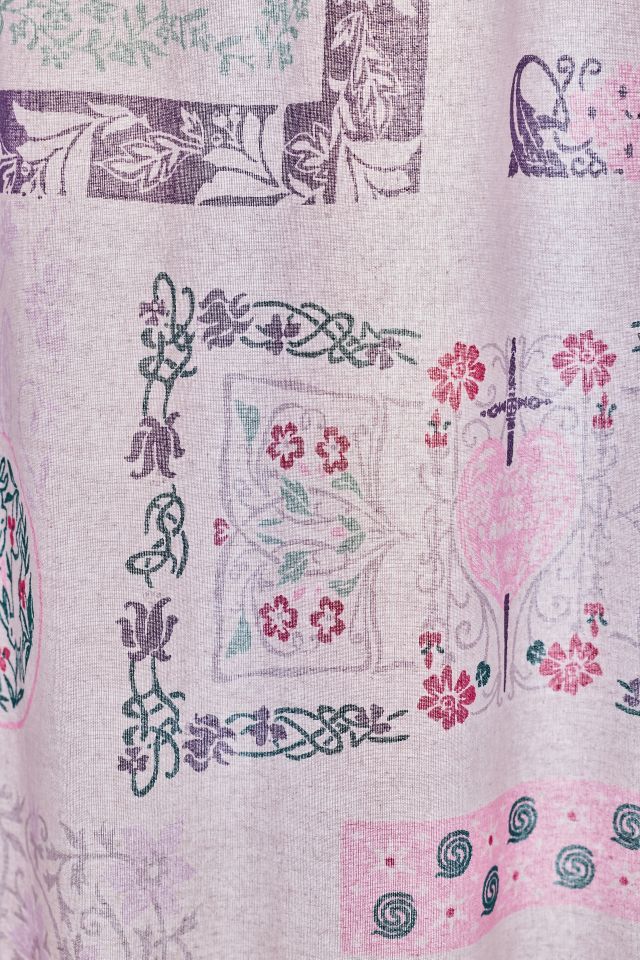 Aurelia Floral Patterned Shower Curtain #1