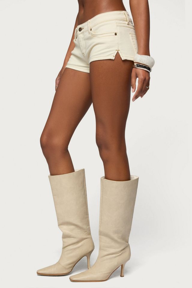 Edikted Jagger Low Rise Denim Shorts #2